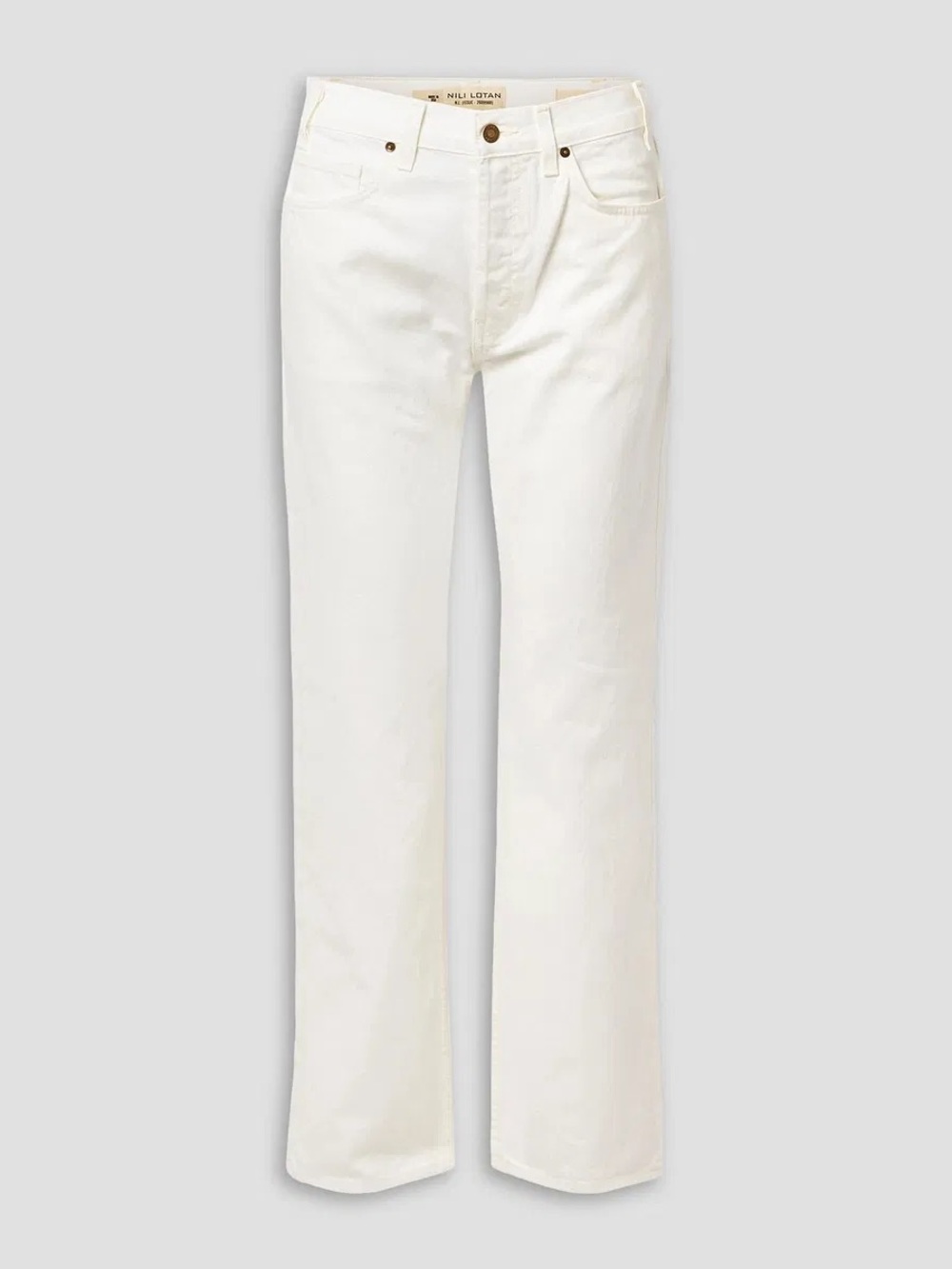 NILI LOTAN Smith cotton mid-rise straight jeans - Picture 7 of 12